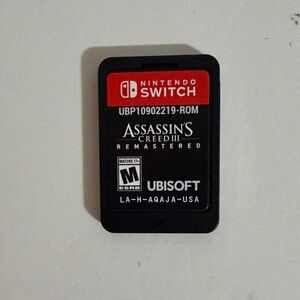 Nintendo Switch Assassin's Creed III Remastered Game Card - Red and Black